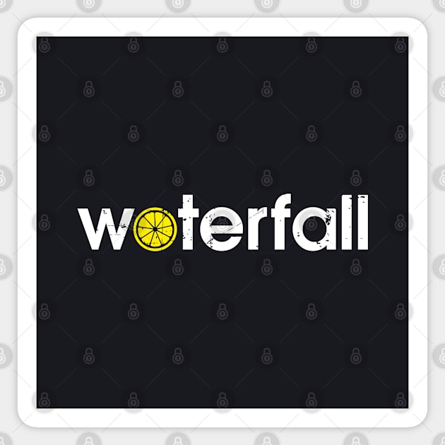 The Stone Roses Waterfall Indie Manchester Integrated Lemon Sticker by Butter Creative